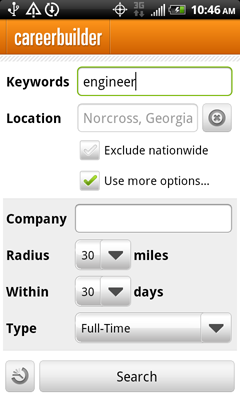 CareerBuilder Android app screenshot 2