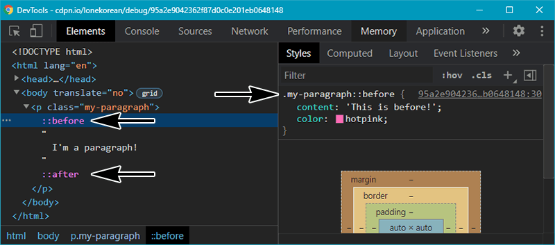 Diving into the ::before and ::after Pseudo-Elements / Coder's Block