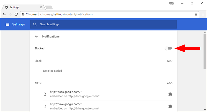 Disable desktop notifications in Chrome