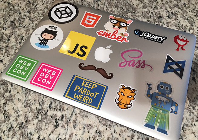 Laptop stickers